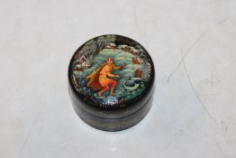 Chernov Kolui Russian lacquered box, entitled 