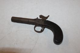 A 19th Century percussion pocket pistol, vendor re