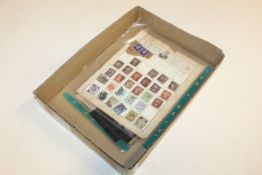 A box containing Great Britain stamps