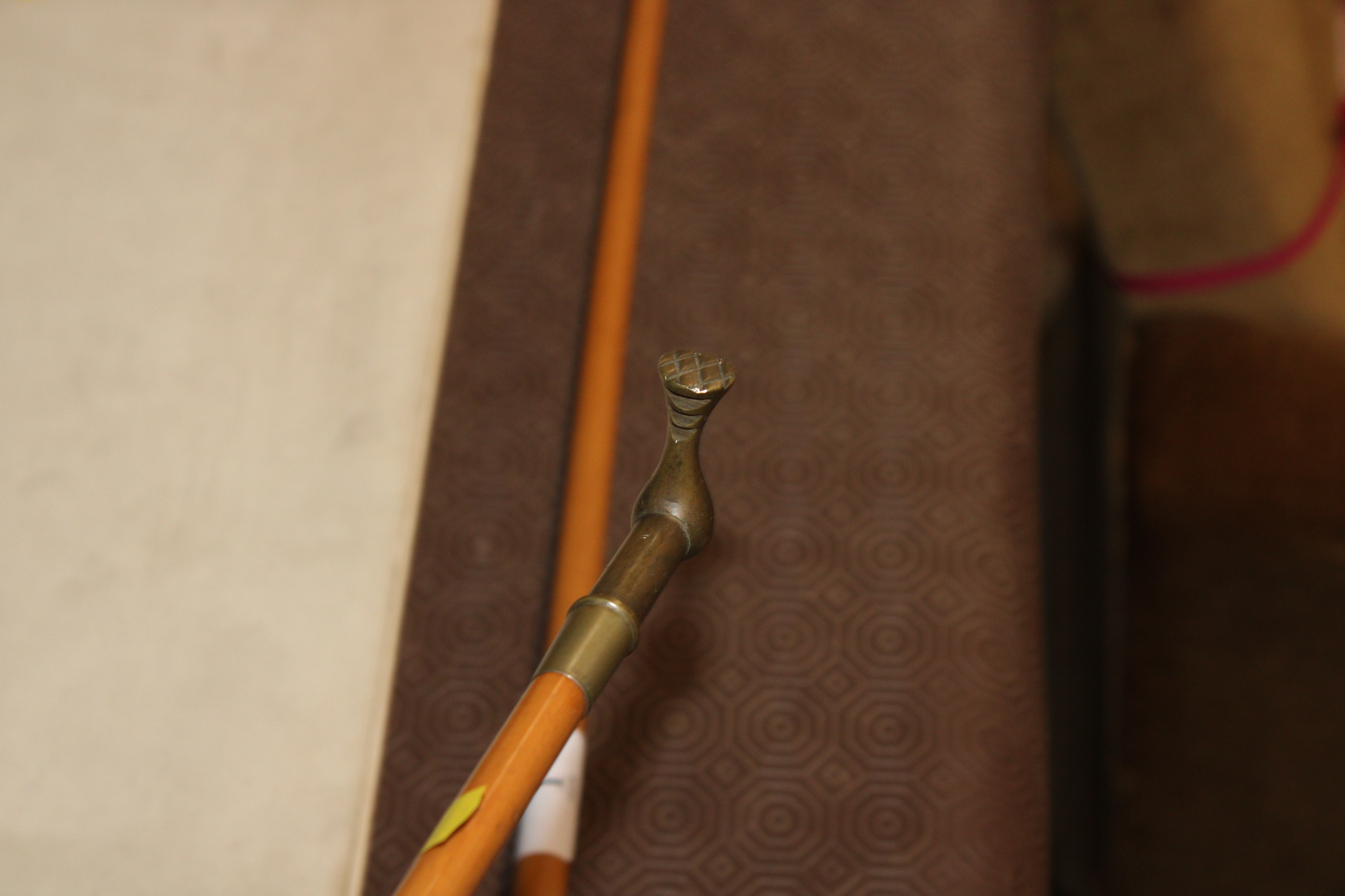 A silver topped swagger stick and a brass handled - Image 8 of 12