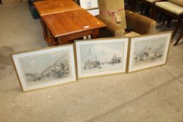 Three framed and glazed prints