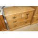 An antique stripped pine chest fitted two short ov - Image 2 of 3