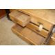 An antique stripped pine chest fitted two short ov - Image 3 of 3