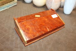 A burr wood stationery box