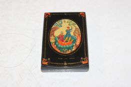 Kromov, Khouvi Russian lacquered box entitled 
