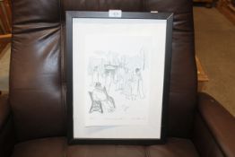 A pencil signed limited edition print 