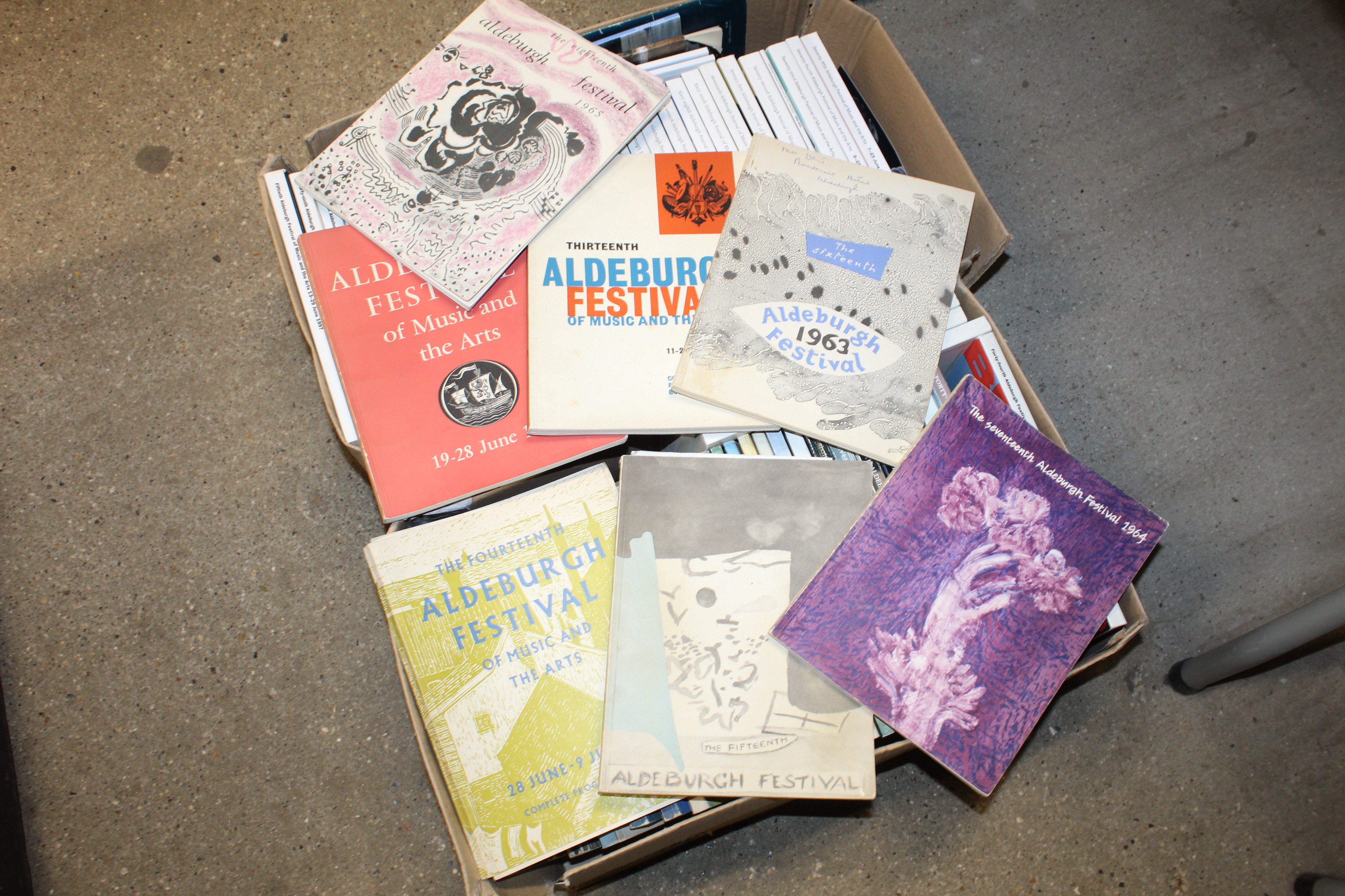 Two boxes of Aldeburgh Festival programmes - Image 3 of 3