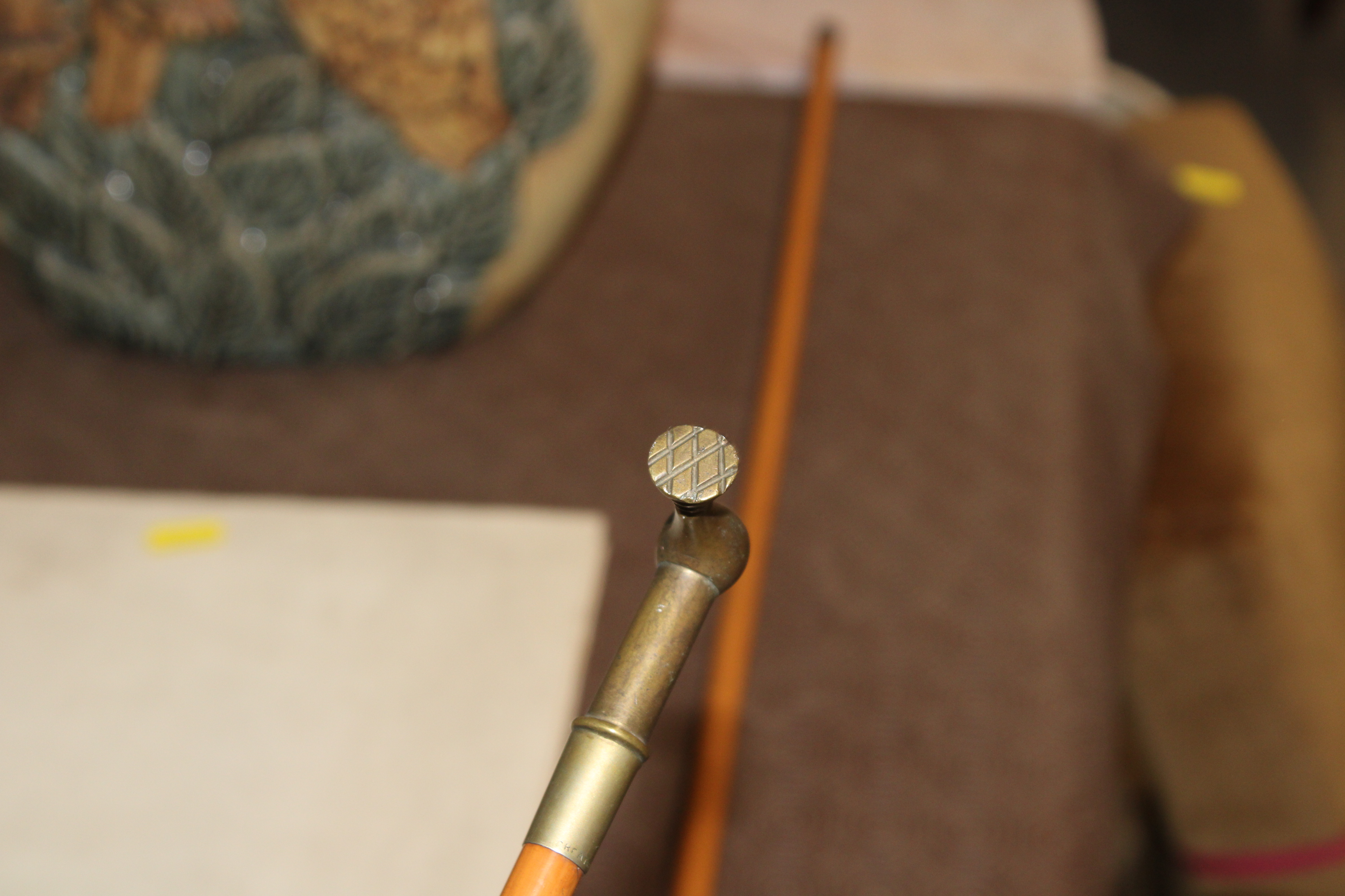 A silver topped swagger stick and a brass handled - Image 7 of 12