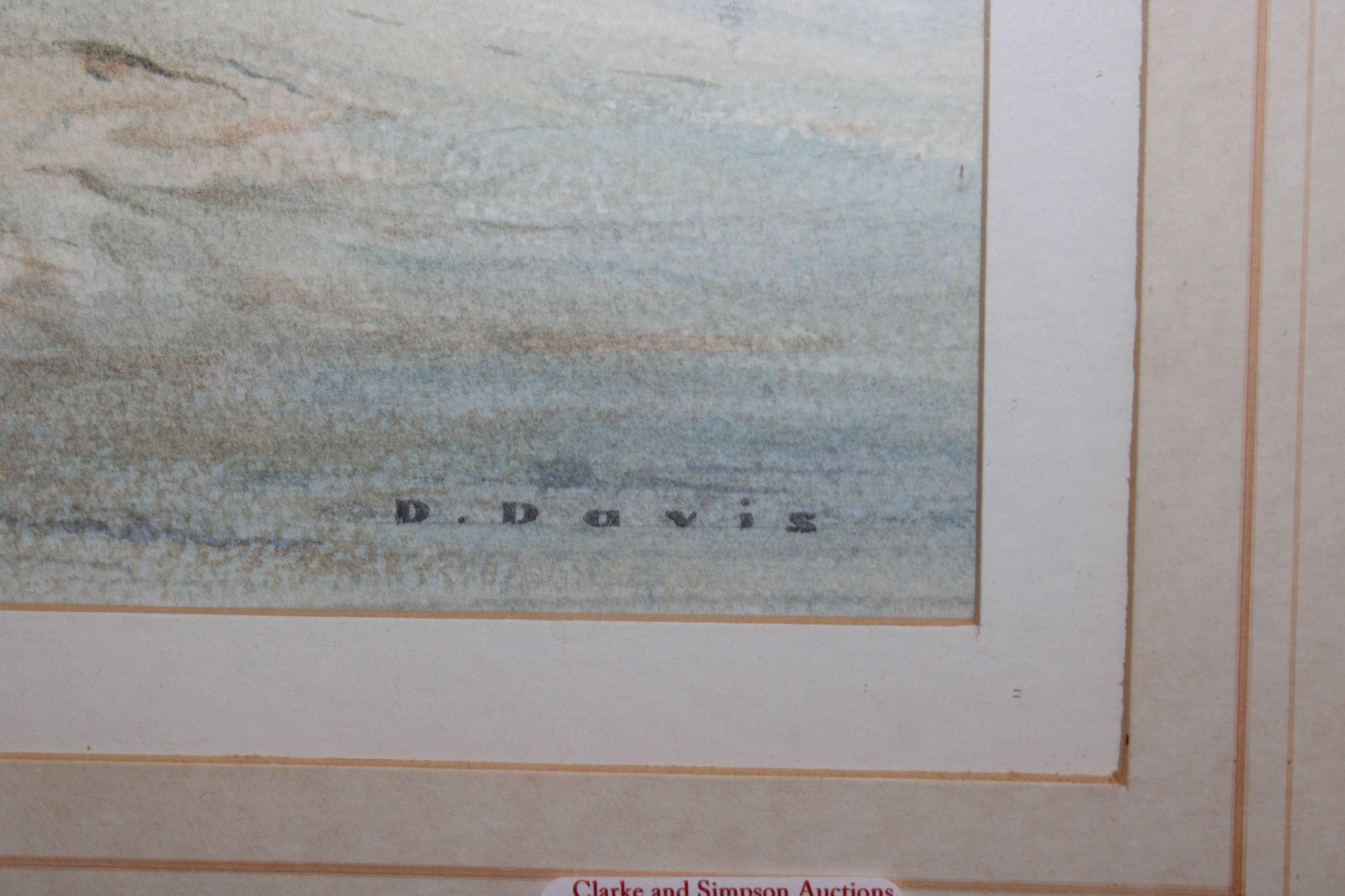 D. Davis, watercolour study of The Tide Mill, Wood - Image 3 of 3