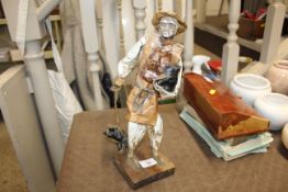 A papier mâché figure