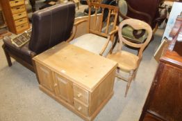 A pine cupboard