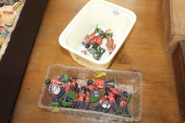 A quantity of Britains Queens Guard figures etc.