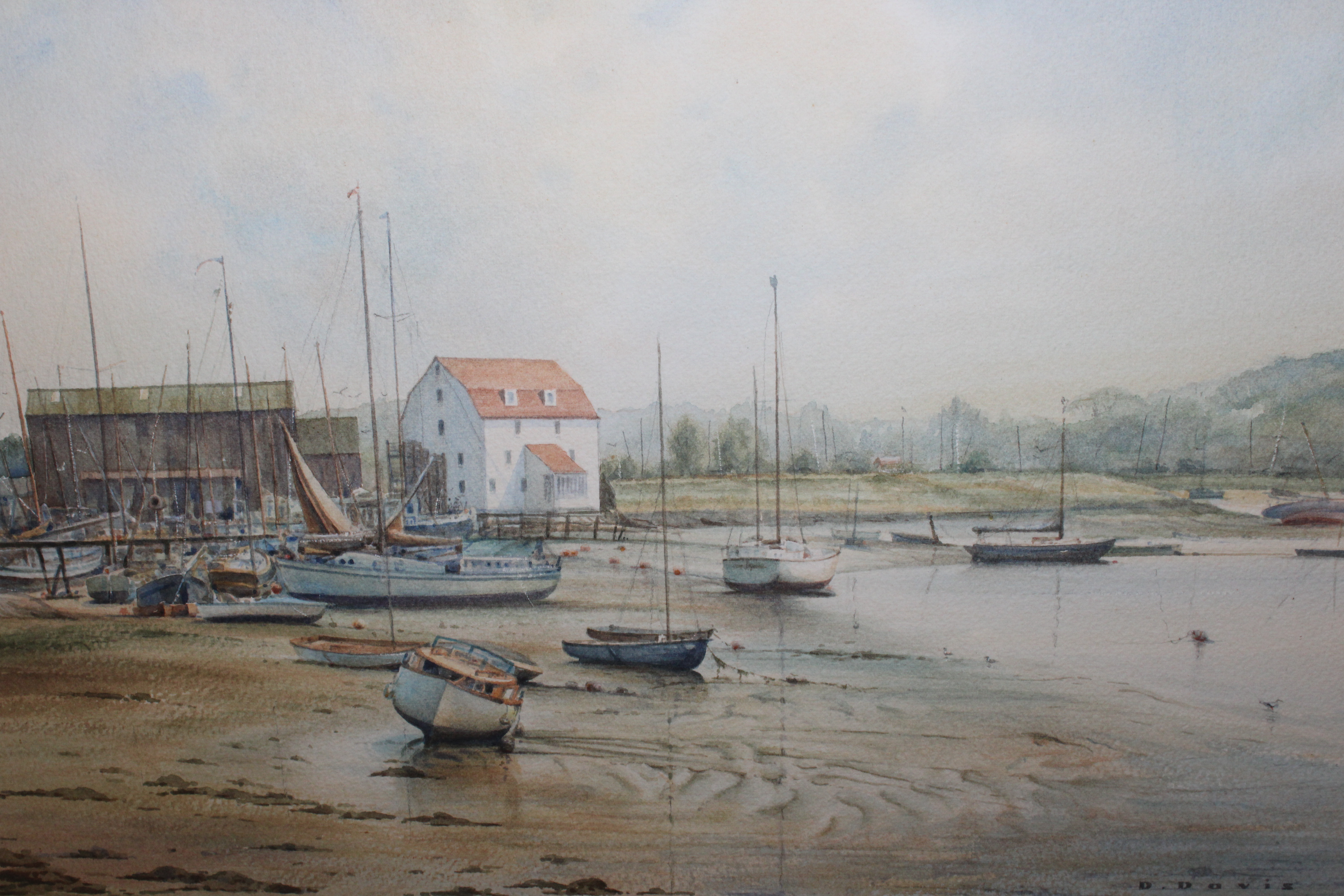 D. Davis, watercolour study of The Tide Mill, Wood - Image 2 of 3