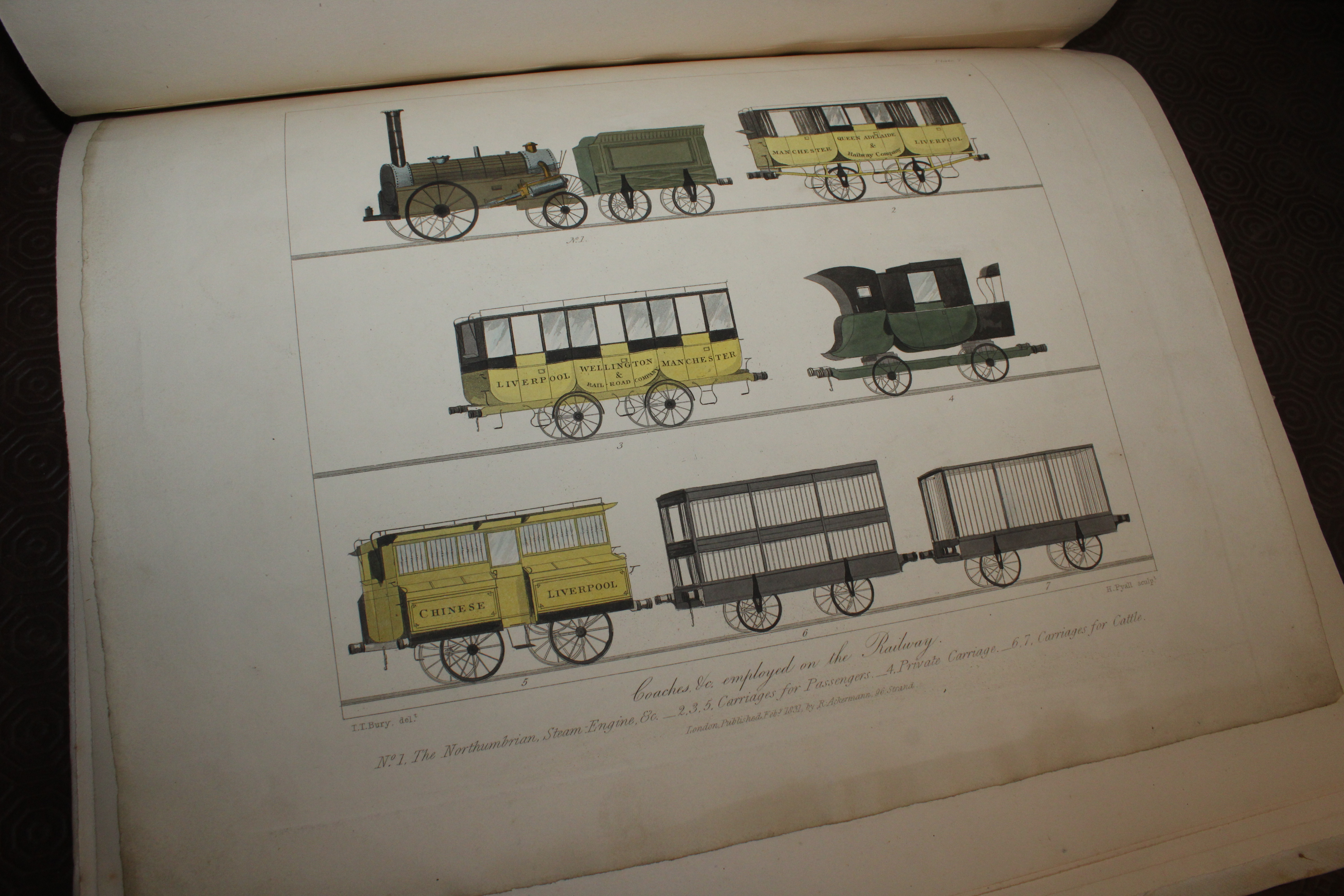 A folder containing seven coloured plates "The Man - Image 12 of 14