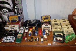 A collection of various die-cast vehicles to include, 