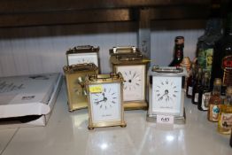A quantity of various mantel clocks to include Lon