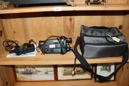 A Samsung camcorder and case