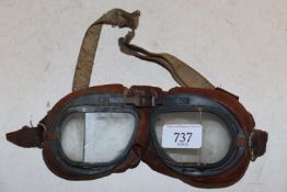 A pair of vintage goggles