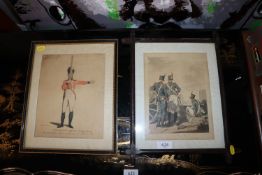 Two framed military related prints 
