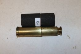 A two draw telescope in fitted case