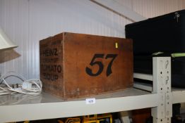 A Heinz advertising crate