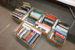Five boxes of miscellaneous historical works, nove