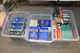 Three boxes of miscellaneous football related book