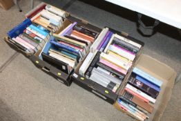 Four boxes containing various musical and other Au