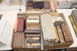 A collection of various antiquarian leather bound