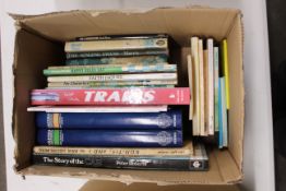 A box of miscellaneous books including Travel, Chi