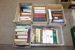 Five boxes of miscellaneous books, mostly History,
