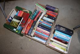 Three boxes of various books