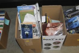 Two boxes of books