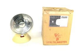 A Barbour heat lamp with chrome bowl and original box (sold as a collector's item)