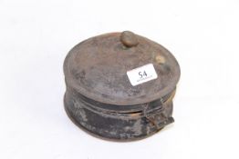 A Victorian metal spice box