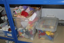 Two boxes containing various children's toys