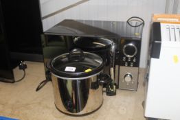 A Morphy Richards microwave, together with a Morph