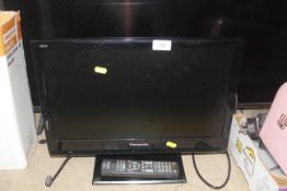 A Panasonic television and remote control