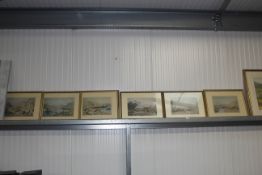 A run of six M Bruce prints