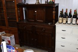 An old charm style oak court cupboard