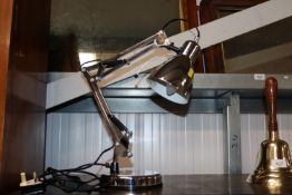 An anglepoise style lamp
