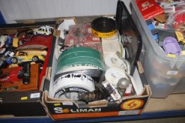 A box containing various brewery items