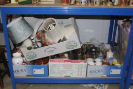 Four boxes containing various sundry items to incl