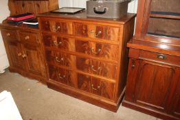 A 19th Century mahogany chest fitted two short ove