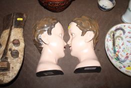 A pair of Art Deco style bookends