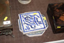 Two Islamic tiles