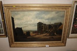 W C Edwards early 20th Century oil on canvas depic