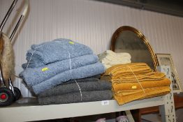A quantity of bath and hand towels