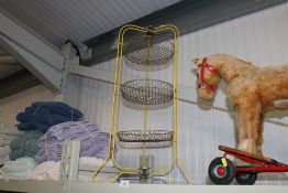 A vintage vegetable rack