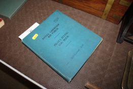 A Royal Canadian air force pilots log book